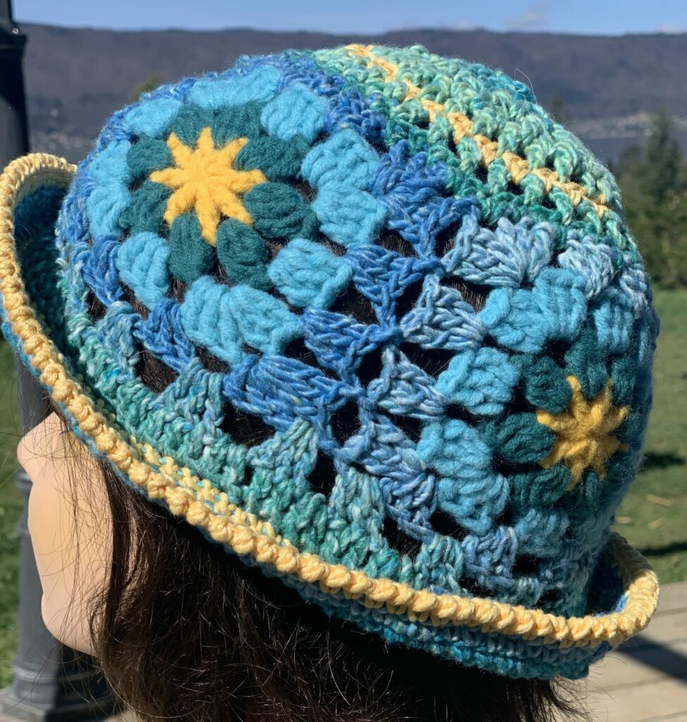 chapeau crochet granny
