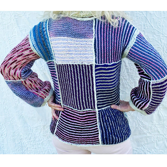 Pull Tricot Patchwork Main