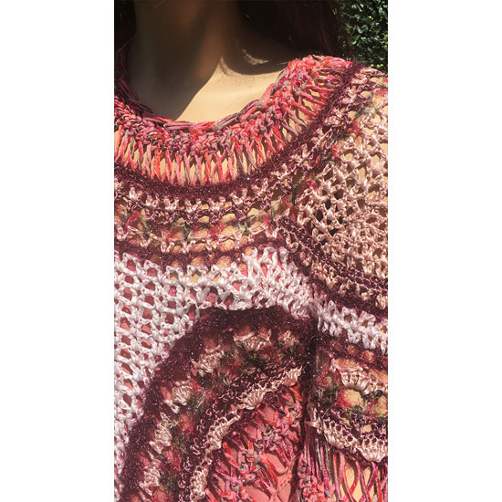 Robe crochet art artistique tricot d'art