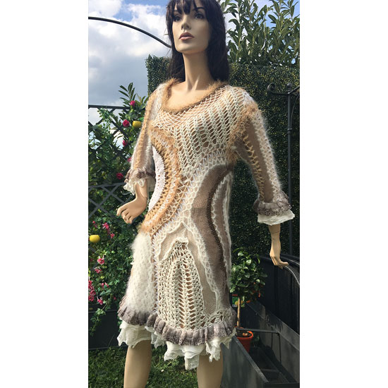 Robe-tricot-art-crochet-soie–dentelle
