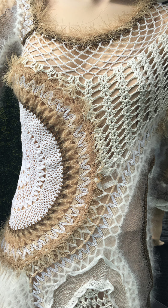 Robe crochet création Robe tricot art crochet dentelle soie