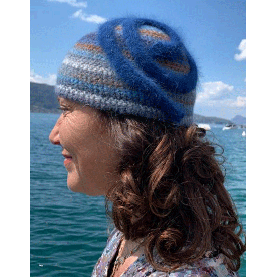Chapeau Crochet « bleuet »