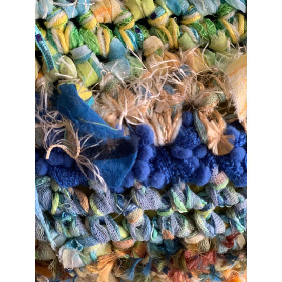 Sac Crochet Tissu Main